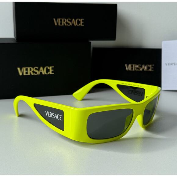 NEW Versace VE4482 Yellow Neon Shielded Sunglasses main image 6